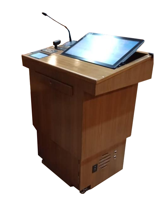 wooden podium
